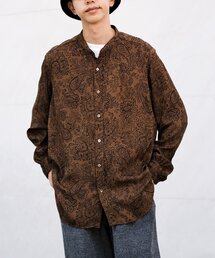 EDIFICE | パターンデシン スタンドカラーシャツ(シャツ/ブラウス)