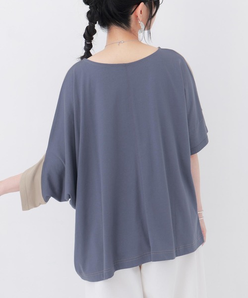 n'OrLABEL（ノアールレーベル）の「【廃盤】『前後2way配色アシメデザインカットソー』（Tシャツ/カットソー・レディース・パープル/グレイッシュベージュ・FREE）」の10枚目の写真