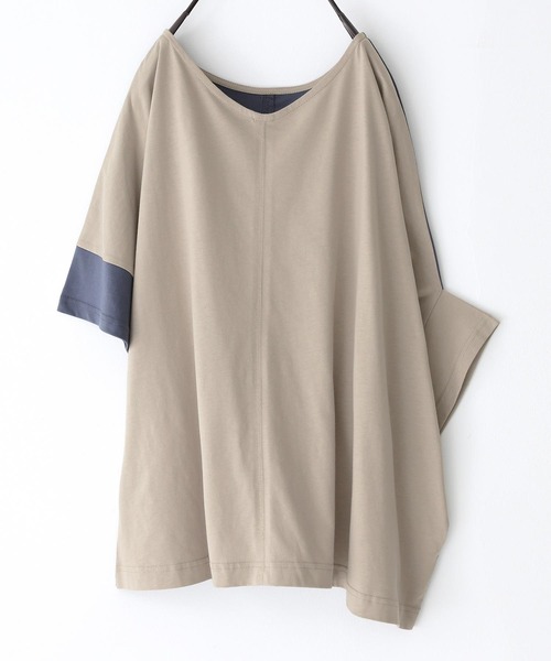 n'OrLABEL（ノアールレーベル）の「【廃盤】『前後2way配色アシメデザインカットソー』（Tシャツ/カットソー・レディース・パープル/グレイッシュベージュ・FREE）」の21枚目の写真