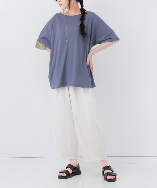 n'OrLABEL（ノアールレーベル）の「【廃盤】『前後2way配色アシメデザインカットソー』（Tシャツ/カットソー・レディース・パープル/グレイッシュベージュ・FREE）」の14枚目の写真