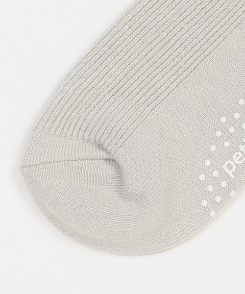 petit main（プティマイン）の「オーガンジーフリルソックス（ソックス/靴下・キッズ・オフホワイト/ネイビー/ライトグレー・L/S/M）」の4枚目の写真