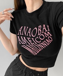 ハートロゴクロップドTシャツ