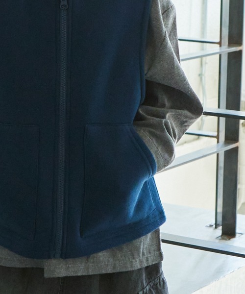 PAIRMANON STREET（ペアマノンストリート）の「【PAIRMANON STREET】襟リブ フロントポケット付き ベスト（ベスト・キッズ・ブラウン/ブラック系その他/グレー/ネイビー・120/110/130/100/140/90/150）」の11枚目の写真