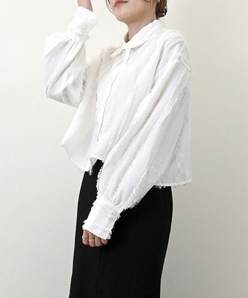 Deuxieme Classe クロップドシャツ 美品everydayilike クロップドシャツ（ドゥーズィエムクラス