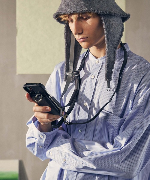 UNISEX》iPhone Case with Side Zip Case for 13/14/15/15Pro サイド