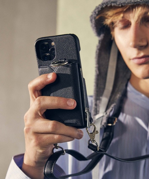 UNISEX》iPhone Case with Side Zip Case for 13/14/15/15Pro