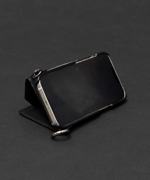 UNISEX》iPhone Case with Side Zip Case for 13/14/15/15Pro サイド