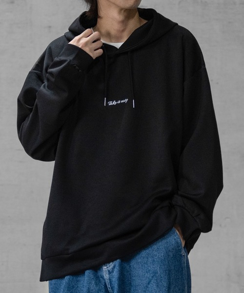 Naive magic（ナイーブマジック）の「【1】シルクタッチダンボールニット バックフォトプリント HOODIE（パーカー・メンズ・ブラック/ブルー/グレイッシュベージュ/ホワイト・LARGE/MEDIUM）」の8枚目の写真