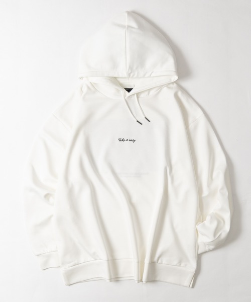 Naive magic（ナイーブマジック）の「【1】シルクタッチダンボールニット バックフォトプリント HOODIE（パーカー・メンズ・ブラック/ブルー/グレイッシュベージュ/ホワイト・LARGE/MEDIUM）」の17枚目の写真