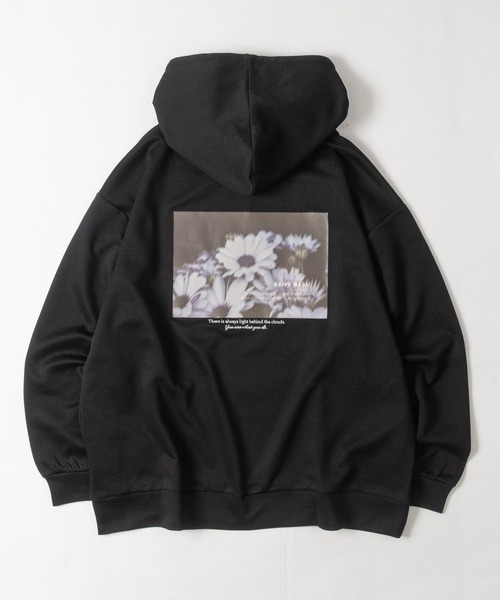 Naive magic（ナイーブマジック）の「【1】シルクタッチダンボールニット バックフォトプリント HOODIE（パーカー・メンズ・ブラック/ブルー/グレイッシュベージュ/ホワイト・LARGE/MEDIUM）」の20枚目の写真