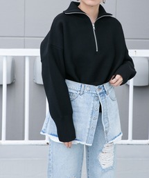 KBF | ハーフZIPニットプルオーバー(ニット/セーター)