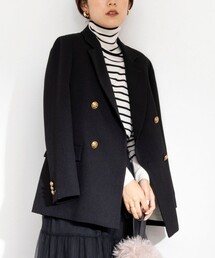 NOLLEY’S | ウォッシャブルツイードライクダブルジャケット(テーラードジャケット)