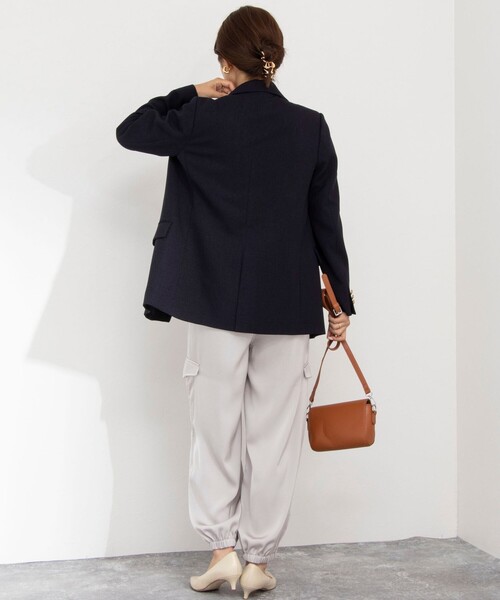 セール】ウォッシャブルツイードライクダブルジャケット（テーラード