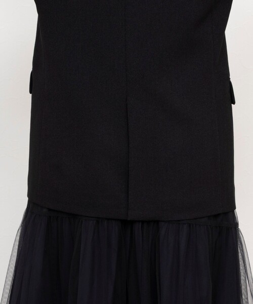 NOLLEY’S（ノーリーズ）の「ウォッシャブルツイードライクダブルジャケット（テーラードジャケット・レディース・ネイビー/ブラック・36/38）」の12枚目の写真