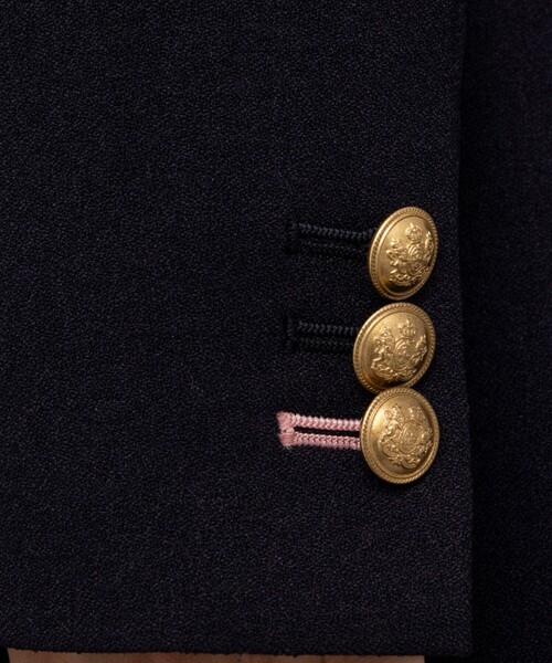 NOLLEY’S（ノーリーズ）の「ウォッシャブルツイードライクダブルジャケット（テーラードジャケット・レディース・ネイビー/ブラック・36/38）」の4枚目の写真