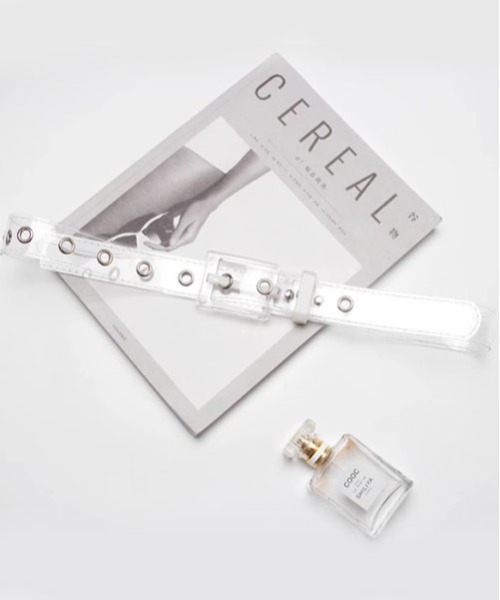 ALL RUNS(オールランズ)の「▲COLOR CLEAR BELT/カラークリアベルト(ベルト・レディース・ブラック/ホワイト・ONE SIZE)」の7枚目の写真
