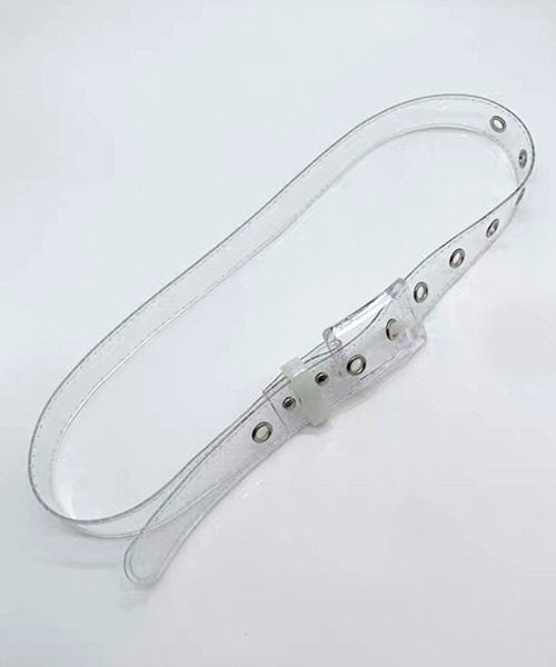 ALL RUNS(オールランズ)の「▲COLOR CLEAR BELT/カラークリアベルト(ベルト・レディース・ブラック/ホワイト・ONE SIZE)」の16枚目の写真