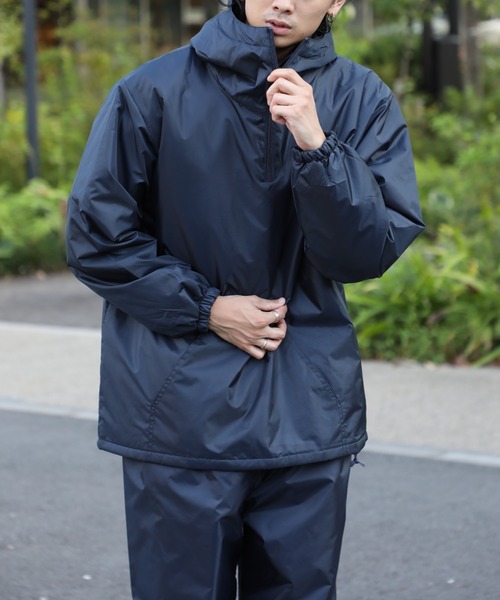 セール】【FORECAST】インナーキルティング アノラックハーフジップ