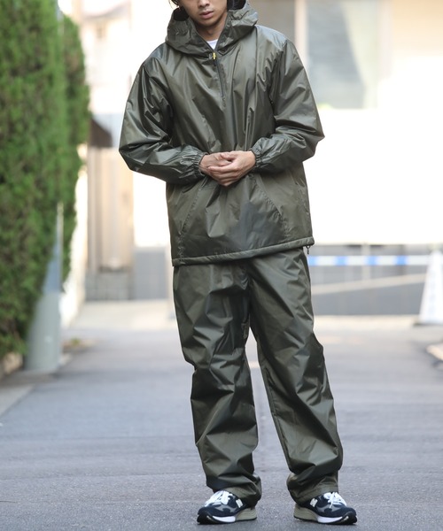 セール】【FORECAST】インナーキルティング アノラックハーフジップ