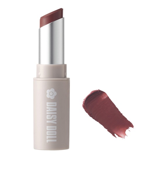 MARY QUANT(マリークワント)の「デイジードール マット リップスティック(口紅/リップティント/グロス・レディース・R-01 クランキーアップル/PK-01 ローズタルト/P-01 ヴィランフィグ/BR-01 ガナッシュボム/O-01 パンプキンファッジ/R-02 サニーカメリア/PK-02 ピオニーシロップ・FREE)」の3枚目の写真