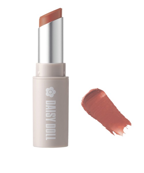 MARY QUANT(マリークワント)の「デイジードール マット リップスティック(口紅/リップティント/グロス・レディース・R-01 クランキーアップル/PK-01 ローズタルト/P-01 ヴィランフィグ/BR-01 ガナッシュボム/O-01 パンプキンファッジ/R-02 サニーカメリア/PK-02 ピオニーシロップ・FREE)」の7枚目の写真