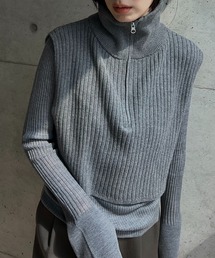 y/m by RIKA | ジップニットベスト(ベスト)