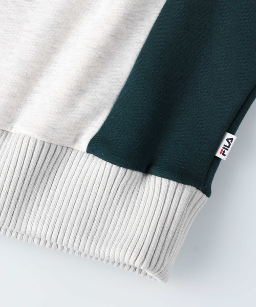 FILA（フィラ）の「【FILA別注】タートルロゴ切替スウェット（スウェット・レディース・ライトグレー/ダークグレー/キナリ・M/L）」の17枚目の写真