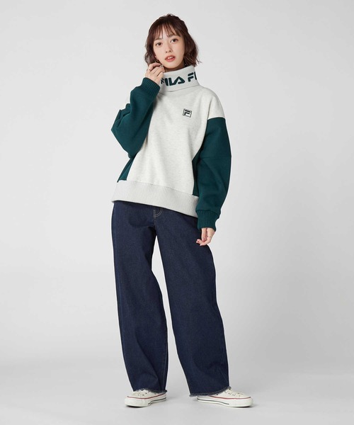 FILA タートルネックセーター カラーブロック 楽天市場】FILA フィラ（サイズ（S/M/L）3L）（ニット・セーター
