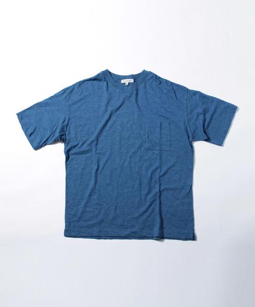 BEAUTY&YOUTH UNITED ARROWS（ビューティーアンドユースユナイテッドアローズ）の「【WEB限定】by ∴ エアスラブ ワイドクルーネック ハーフスリーブ カットソー MADE IN JAPAN◆（Tシャツ/カットソー・メンズ・ホワイト/ネイビー/コバルトブルー/レッド・MEDIUM/SMALL/LARGE）」の5枚目の写真