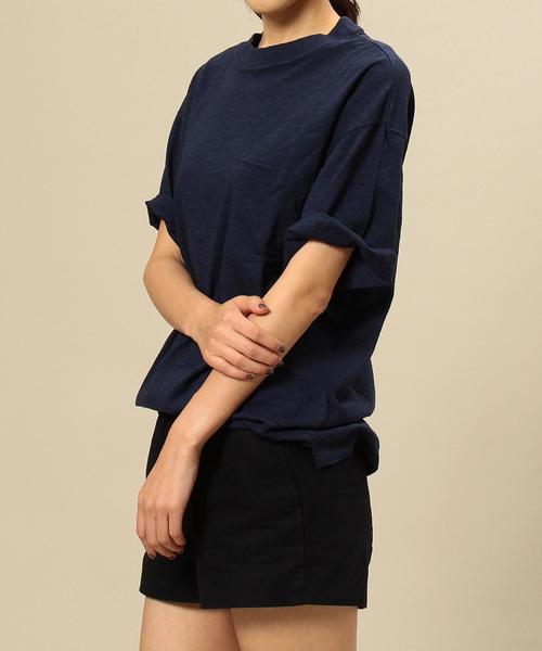 BEAUTY&YOUTH UNITED ARROWS（ビューティーアンドユースユナイテッドアローズ）の「【WEB限定】by ∴ エアスラブ ワイドクルーネック ハーフスリーブ カットソー MADE IN JAPAN◆（Tシャツ/カットソー・メンズ・ホワイト/ネイビー/コバルトブルー/レッド・MEDIUM/SMALL/LARGE）」の11枚目の写真