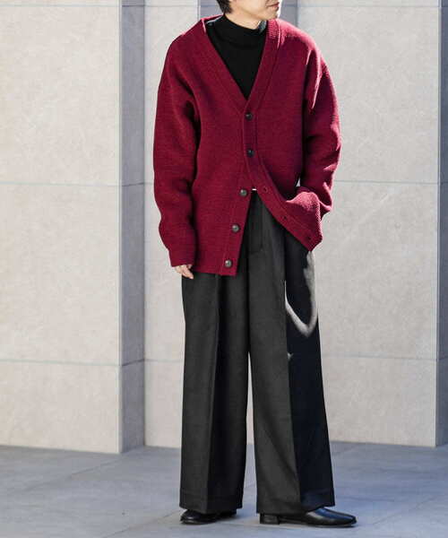 SENSE OF PLACE by URBAN RESEARCH（センスオブプレイスバイアーバンリサーチ）の「『セットアップ対応』 ツイルスエードタッチボリュームワイドパンツ（その他パンツ・メンズ・ベージュ/グレー/ブラック・LARGE/MEDIUM）」の18枚目の写真