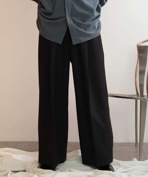 SENSE OF PLACE by URBAN RESEARCH（センスオブプレイスバイアーバンリサーチ）の「『セットアップ対応』 ツイルスエードタッチボリュームワイドパンツ（その他パンツ・メンズ・ベージュ/グレー/ブラック・LARGE/MEDIUM）」の21枚目の写真