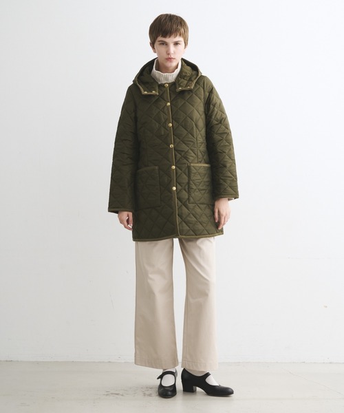 Traditional Weatherwear(トラディショナルウェザーウェア)の「ARKLEY MIDDLE HOOD(その他アウター・レディース・ブラック/カーキ/カーキ系1・34/36)」の12枚目の写真