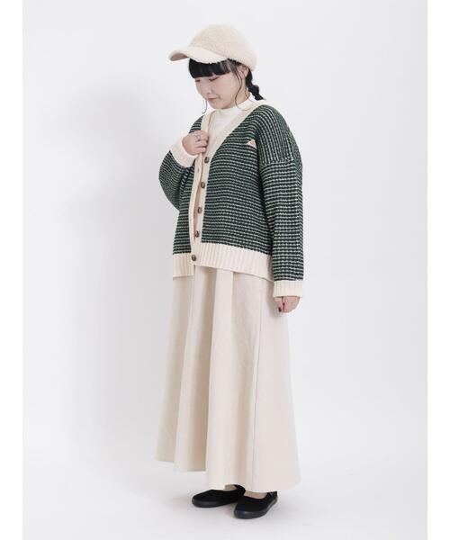 Samansa Mos2（サマンサ モスモス）の「テレコリブハイネックカットソー（Tシャツ/カットソー・レディース・ブラック/グレー/ベージュ/キナリ・F）」の9枚目の写真