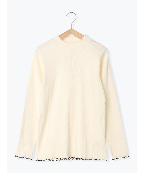 Samansa Mos2（サマンサ モスモス）の「テレコリブハイネックカットソー（Tシャツ/カットソー・レディース・ブラック/グレー/ベージュ/キナリ・F）」の10枚目の写真