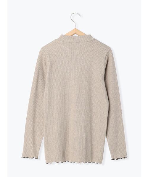 Samansa Mos2（サマンサ モスモス）の「テレコリブハイネックカットソー（Tシャツ/カットソー・レディース・ブラック/グレー/ベージュ/キナリ・F）」の12枚目の写真