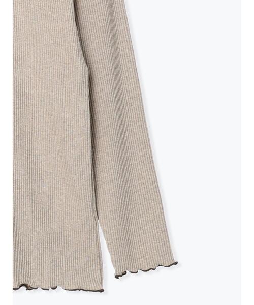 Samansa Mos2（サマンサ モスモス）の「テレコリブハイネックカットソー（Tシャツ/カットソー・レディース・ブラック/グレー/ベージュ/キナリ・F）」の14枚目の写真