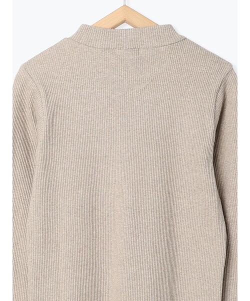 Samansa Mos2（サマンサ モスモス）の「テレコリブハイネックカットソー（Tシャツ/カットソー・レディース・ブラック/グレー/ベージュ/キナリ・F）」の16枚目の写真