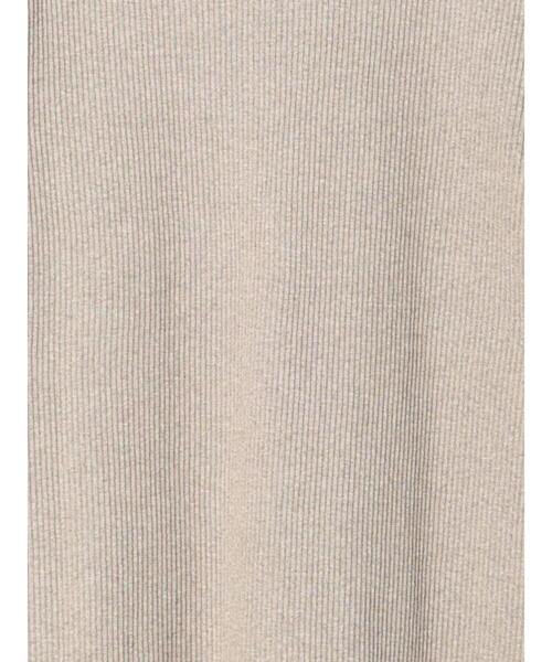 Samansa Mos2（サマンサ モスモス）の「テレコリブハイネックカットソー（Tシャツ/カットソー・レディース・ブラック/グレー/ベージュ/キナリ・F）」の17枚目の写真