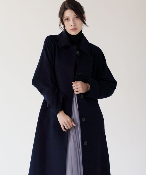 Filomo]カシミヤブレンドウールステンカラーコート（ステンカラー