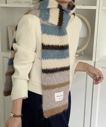 モヘアライクマフラー