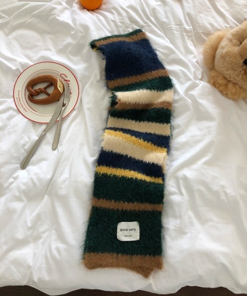 Vipoa（ヴィポア）の「モヘアライクマフラー（マフラー・レディース・ピンク/パープル/グレー/グリーン/ベージュ・FREE）」の22枚目の写真