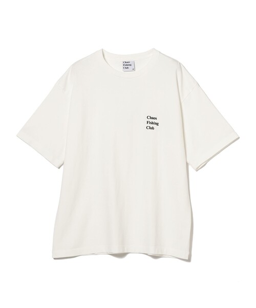 Chaos Fishing Club(カオスフィッシングクラブ)の「Chaos Fishing Club / LOGO CREW NECK T-SHIRT(Tシャツ/カットソー・メンズ・ホワイト/ブラック/ネイビー・L/XL/M)」の1枚目の写真