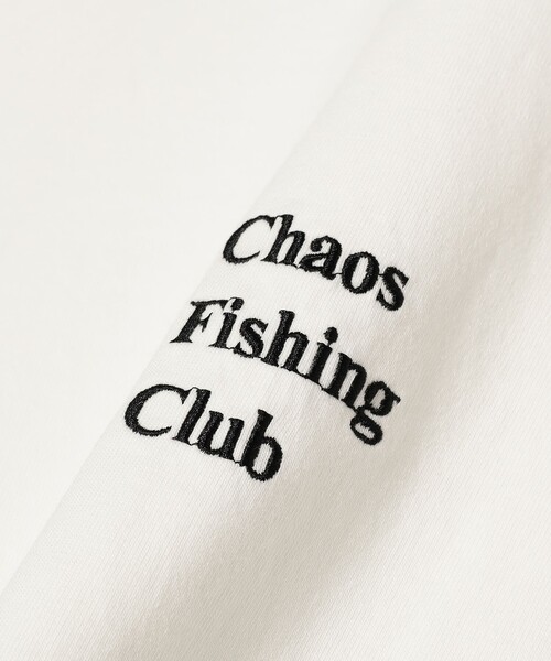 Chaos Fishing Club(カオスフィッシングクラブ)の「Chaos Fishing Club / LOGO CREW NECK T-SHIRT(Tシャツ/カットソー・メンズ・ホワイト/ブラック/ネイビー・L/XL/M)」の6枚目の写真