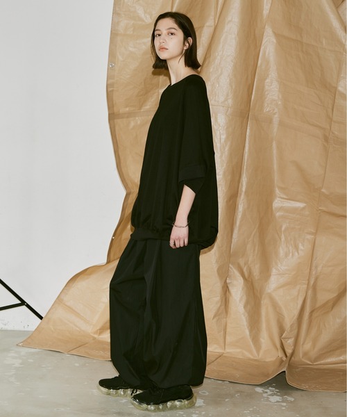 Utusiyo（ウツシヨ）の「oversized T-shirt 吹（Tシャツ/カットソー・メンズ・ブラック/ホワイト・FREE）」の5枚目の写真