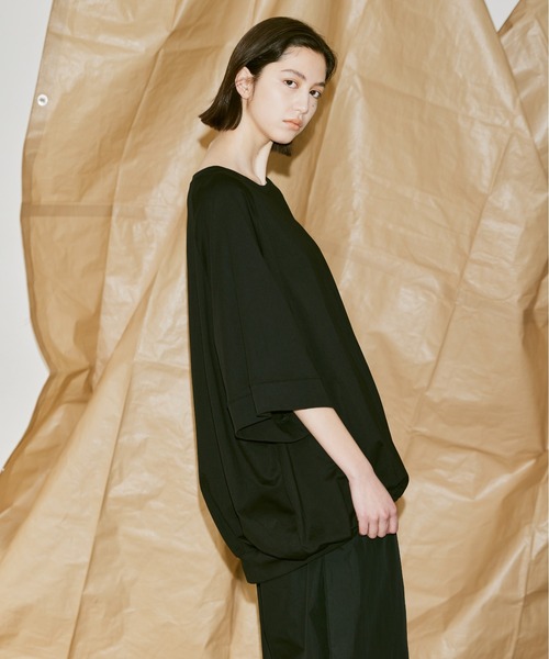 Utusiyo（ウツシヨ）の「oversized T-shirt 吹（Tシャツ/カットソー・メンズ・ブラック/ホワイト・FREE）」の4枚目の写真