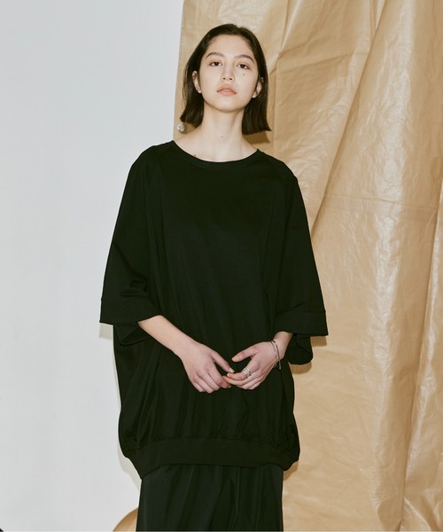 Utusiyo（ウツシヨ）の「oversized T-shirt 吹（Tシャツ/カットソー・メンズ・ブラック/ホワイト・FREE）」の3枚目の写真