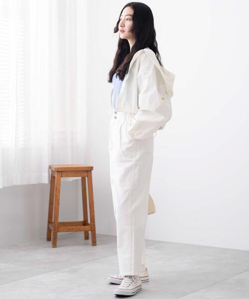 WEGO（ウィゴー）の「WEGO/【マルチサイズ】ウエストフリルマムデニムパンツ（デニムパンツ・レディース・ライトインディゴブルー/ブラック系その他/ホワイト・SMALL/MEDIUM/LARGE/X-SMALL）」の4枚目の写真