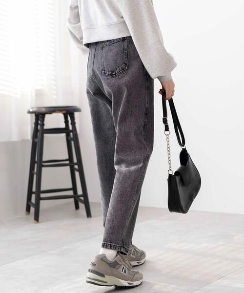 WEGO（ウィゴー）の「WEGO/【マルチサイズ】ウエストフリルマムデニムパンツ（デニムパンツ・レディース・ライトインディゴブルー/ブラック系その他/ホワイト・SMALL/MEDIUM/LARGE/X-SMALL）」の7枚目の写真