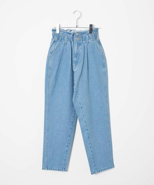 WEGO（ウィゴー）の「WEGO/【マルチサイズ】ウエストフリルマムデニムパンツ（デニムパンツ・レディース・ライトインディゴブルー/ブラック系その他/ホワイト・SMALL/MEDIUM/LARGE/X-SMALL）」の17枚目の写真